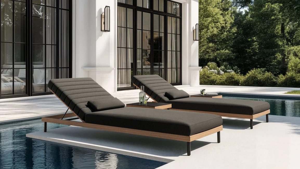 Lettini da sole di design per giardino e terrazza